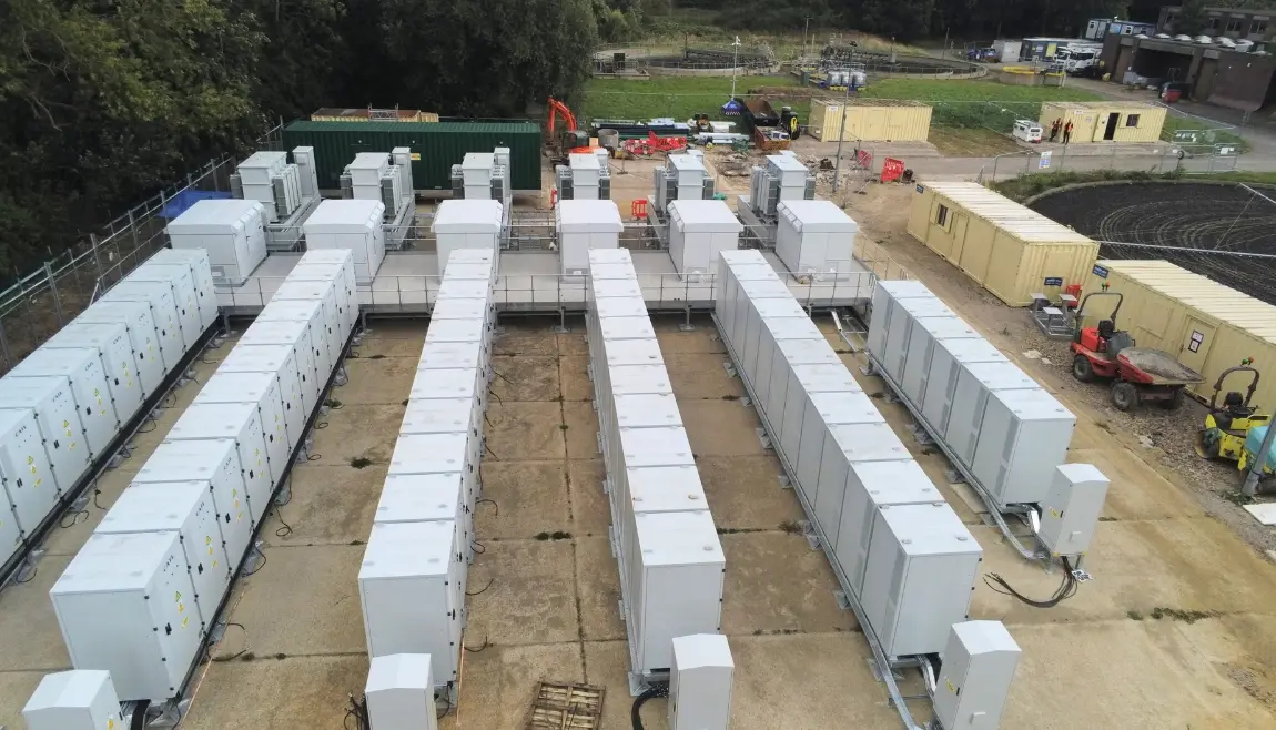 Gas pipeline infrastructure construction site